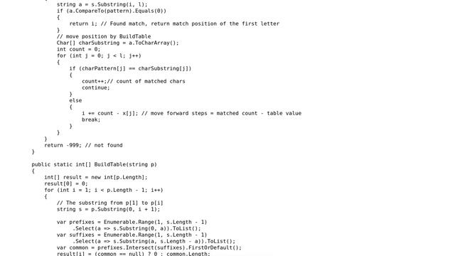 Moving steps in KMP algorithm смотреть онлайн