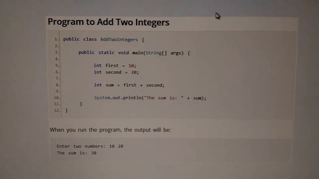 JAVA PROGRAMS : How to add two Integers? смотреть онлайн