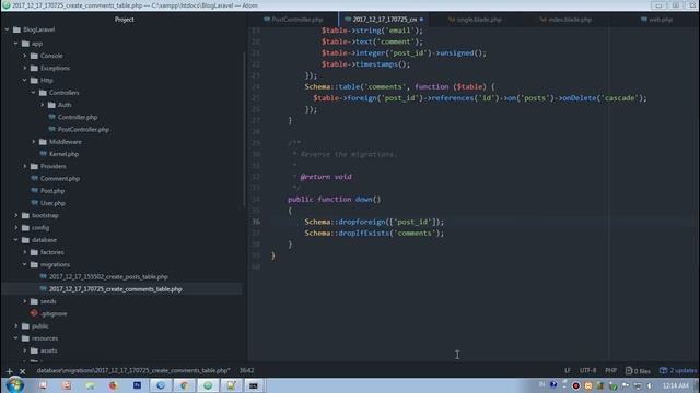 Laravel Blog Tutorial : Simple Commenting System in Laravel 5.4 - Part 2 смотреть онлайн