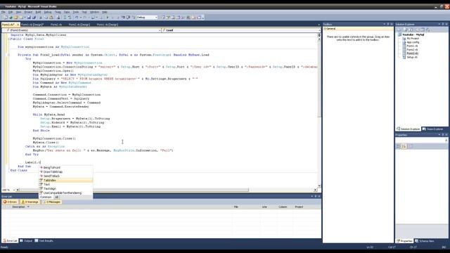 Visual Basic 2010/2008 - MySql Hent Data fra Databasen (DANSK) смотреть онлайн