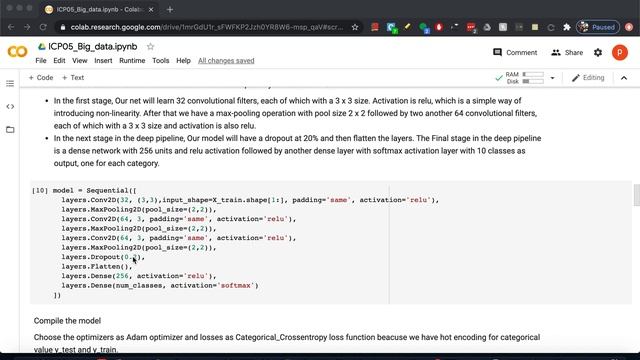 Image classification using Keras in google colab смотреть онлайн