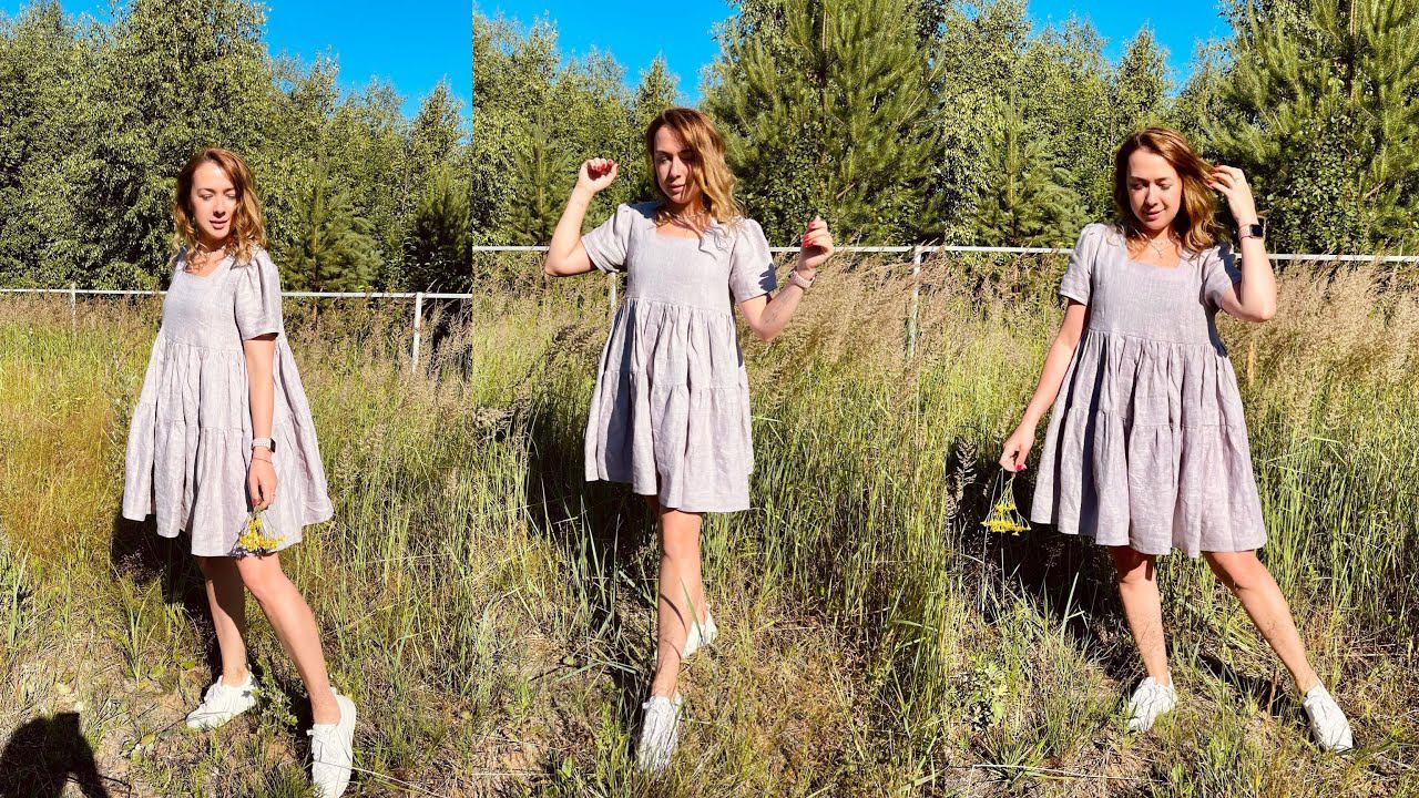Льняное платье. Обзор смотреть онлайн