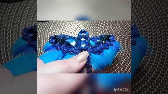 Брошь своими руками из бисера, перьев и кристаллов ❤️ Феникс ❤️ смотреть онлайн