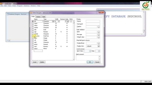 How To Create Database In Visual Foxpro? -Table In Database| How To Create School Management Projec смотреть онлайн
