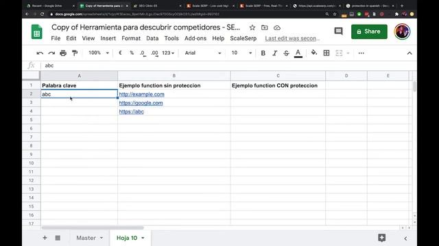 SEO Clinic ES - Herramienta hecho en Google Sheets con Apps Script usando el API de ScaleSerp смотреть онлайн