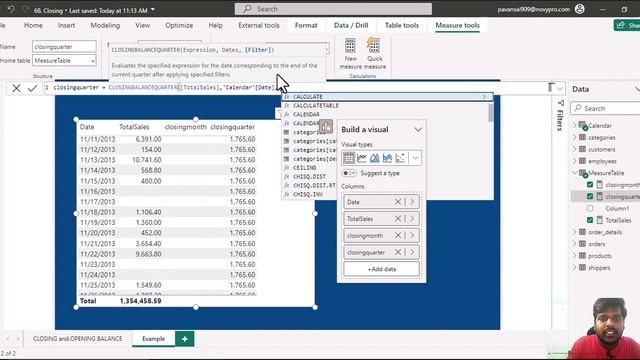 DAX | Power BI | TIME INTELLIGENCE | CLOSINGBALANCE & OPENINGBALANCE Functions смотреть онлайн