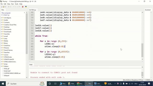 راسبري باي بيكو GETTING STARTED RASPBERRY PI PICO LEDS 8 BIT 16 BIT ARABIC смотреть онлайн