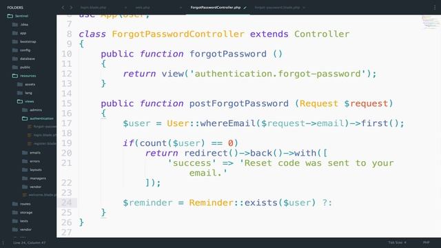 Laravel 5.3 advanced Authentication #15 Forgot Password смотреть онлайн