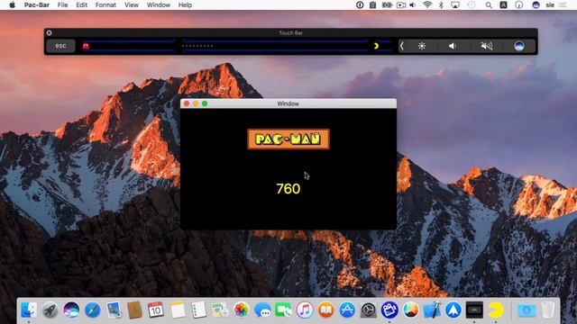 Pac-Man for the MacBook Pro Touch Bar смотреть онлайн