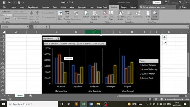 Excel Online Video 25 Pivot Chart Sparkline Chart смотреть онлайн