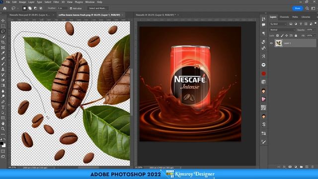 Lesson 08 | PHOTOSHOP Nescafe | KIMSROY Official смотреть онлайн