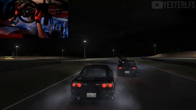 DRIFTING Nissan 180SX w/ friends at NIGHT | Assetto Corsa [VR + Steering Wheel] (Gameplay) смотреть онлайн