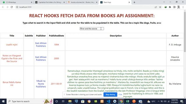 React Hooks GET API смотреть онлайн