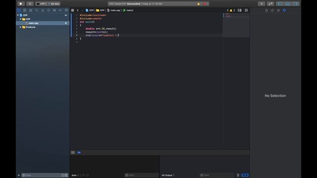 c++ program to calculate cosh смотреть онлайн