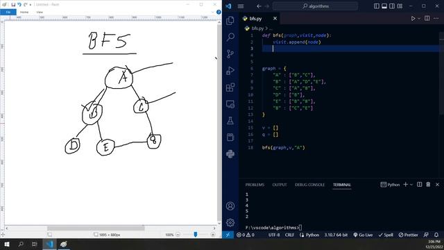 Breadth First Search(BFS) in বাংলা with PYTHON!!!! BFS tutorial in Bangla॥ python tutorial смотреть онлайн