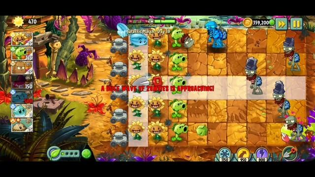 Jurassic Marsh-Day 18 - Plants vs Zombies 2 смотреть онлайн
