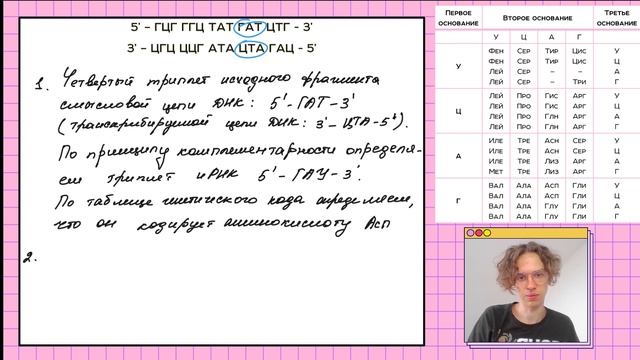 #5 Замена аминокислоты | Задачи 27 на синтез белка | Правильное оформление | ЕГЭ Биология смотреть онлайн