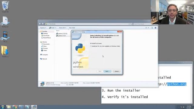 How to install Python 2.7 on Windows [SCREENCAST] смотреть онлайн