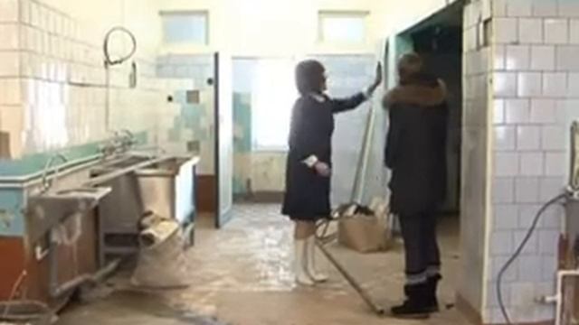 Затянувшийся ремонт школьной столовой.