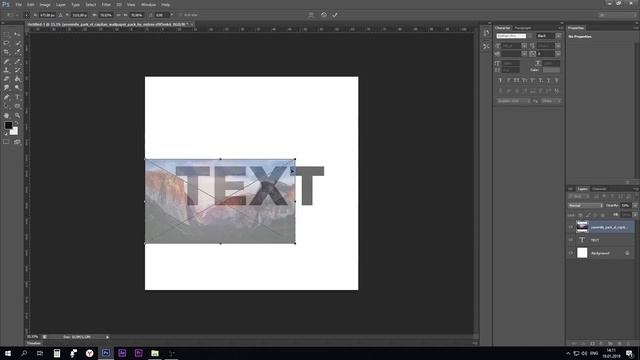 Как вставить изображение в текст в PhotoShop смотреть онлайн