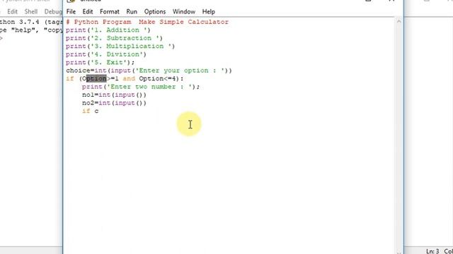 Python Program Make Simple Calculator смотреть онлайн