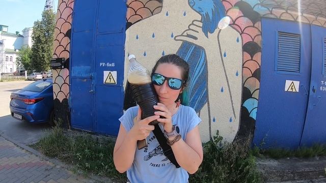 Выкса — город стрит-арта! | От Питера до Казани на машине (ч. 7) смотреть онлайн