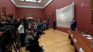 В Третьяковке показали шедевр Ильи Репина "Иван Гр...ан", отреставрированный после нападения вандала