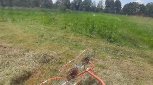 Т 25 с граблями-ворошилкой на 4 колеса