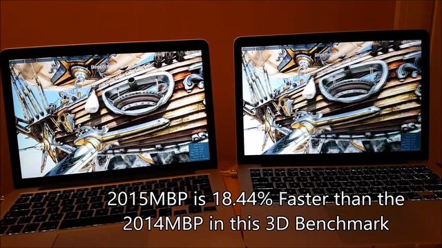 2015 vs 2014 Apple MacBook Pro 13" disk Speed 3d cpu benchmark comparison смотреть онлайн