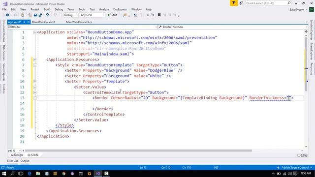 C# - Designing Round Buttons in WPF смотреть онлайн