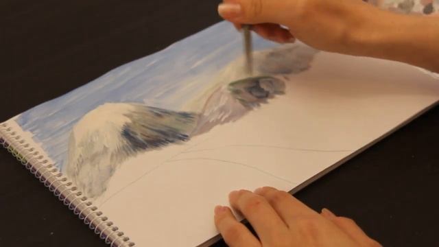 Рисуем горный пейзаж. Урок№3 #творчество#рисуем#гуашь We draw a mountain landscape смотреть онлайн