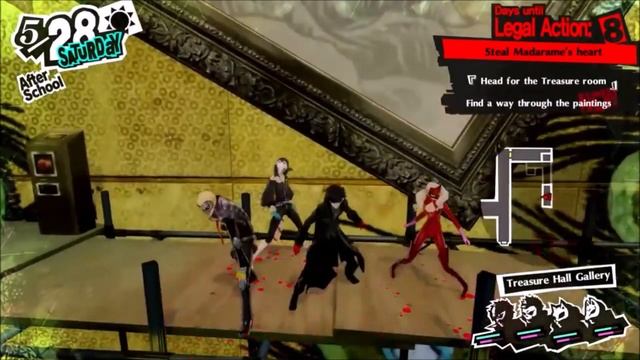 Persona 5 Royal – Treasure Hall Gallery Painting Puzzle Walkthrough (Madarame's Palace) смотреть онлайн