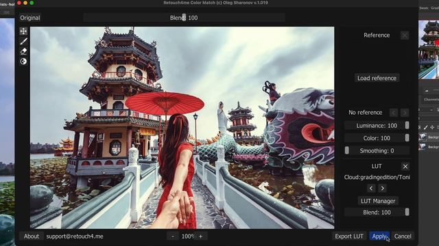 AI Color Correction By Reference: Retouch4me Color Match