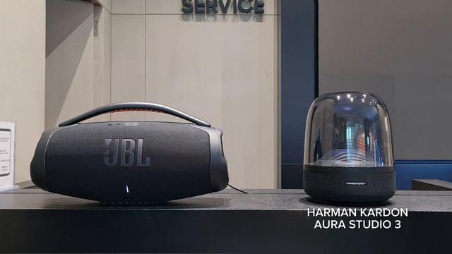 JBL Boombox 3 vs Harman Kardon Aura Studio 3 crazy sound battle? смотреть онлайн