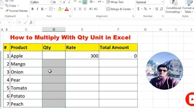 How to multiply quantity unit in excel || Learn Excel || Microsoft Excel смотреть онлайн
