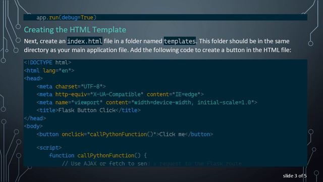 How to Call a Python Function on Button Click Event in Flask смотреть онлайн