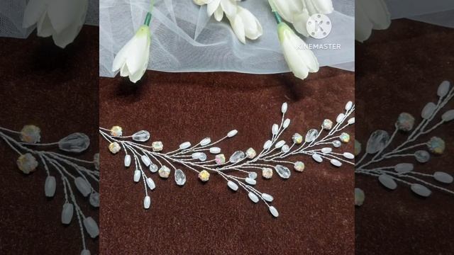 веточка в прическу для невесты смотреть онлайн