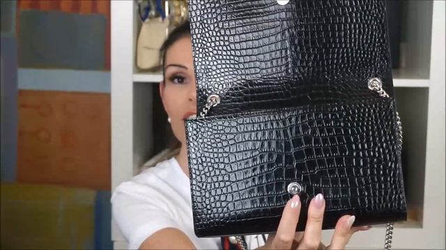 UNBOXING/YSL/ SAINT LAURENT CROC EMBOSSED TASSEL CHAIN BAG/lvlovermj смотреть онлайн