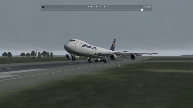 BOEING 747-8F APPROACH @ EGSS STANSTED AIRPORT RWA 22 ILS (another view) смотреть онлайн