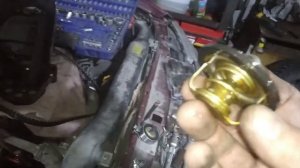 замена термостата  део нексия 1,5 2009 n150