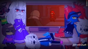 Undertale React to VHS Sans VS UNDERPLAYER|Misoon_Kun|