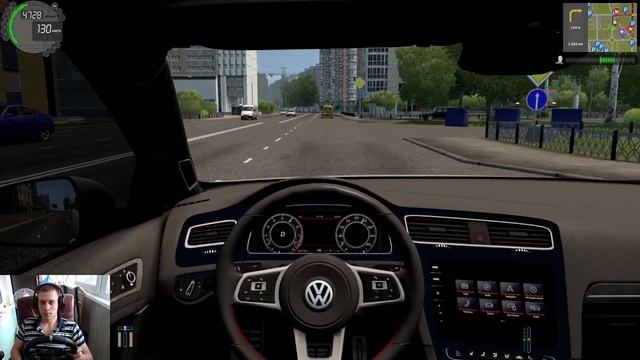 Golf 7 GTI 2.0 - City Car Driving + Logitech G29 смотреть онлайн