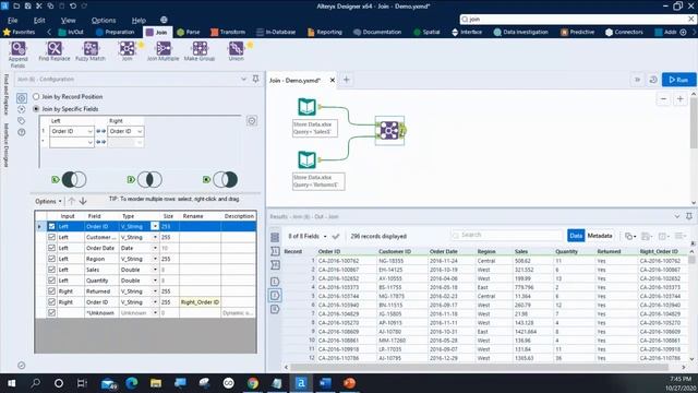 How to in Alteryx in 5 mins: Use the Join Tool to Combine Data Sources смотреть онлайн