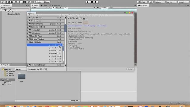 Unity ARKit Tutorial - Installing the SDK смотреть онлайн
