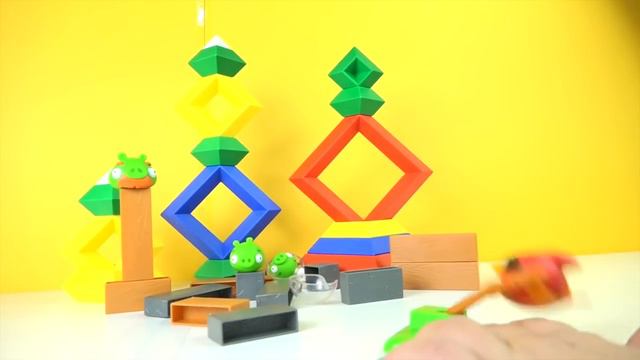 Angry Birds Space Playset Toy ★ Ice Bird Red Angry Space Bird Green Piggies смотреть онлайн