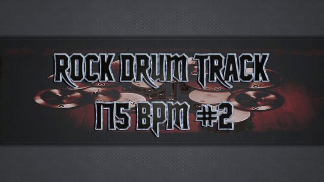 Heavy Rock Drum Track 175 BPM (HQ,HD) смотреть онлайн