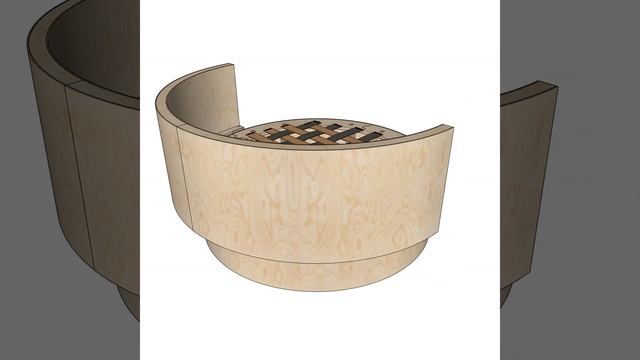 How the sofa looks inside. CNC technology смотреть онлайн