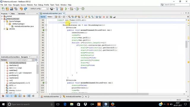 Building A Pattern Lock Screen Using Java смотреть онлайн