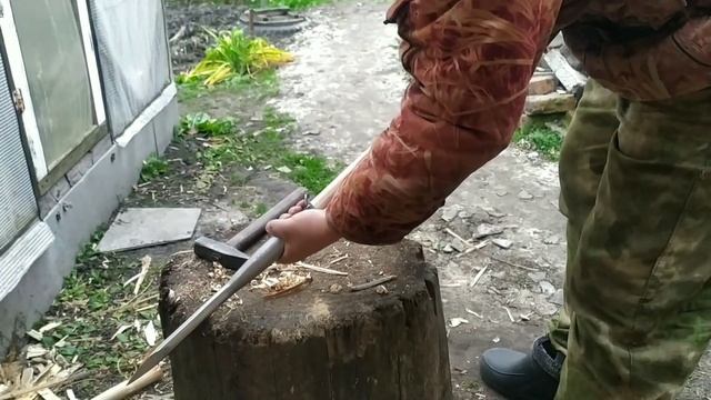 Пешня "трехгранка" на первый лёд. смотреть онлайн