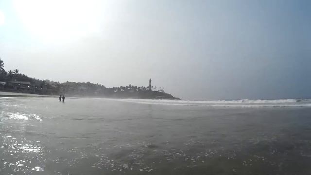Пляж Лайтхаус-бич. Ковалам. Керала, Индия. Lighthouse Beach Kovalam. Kerala. India. смотреть онлайн